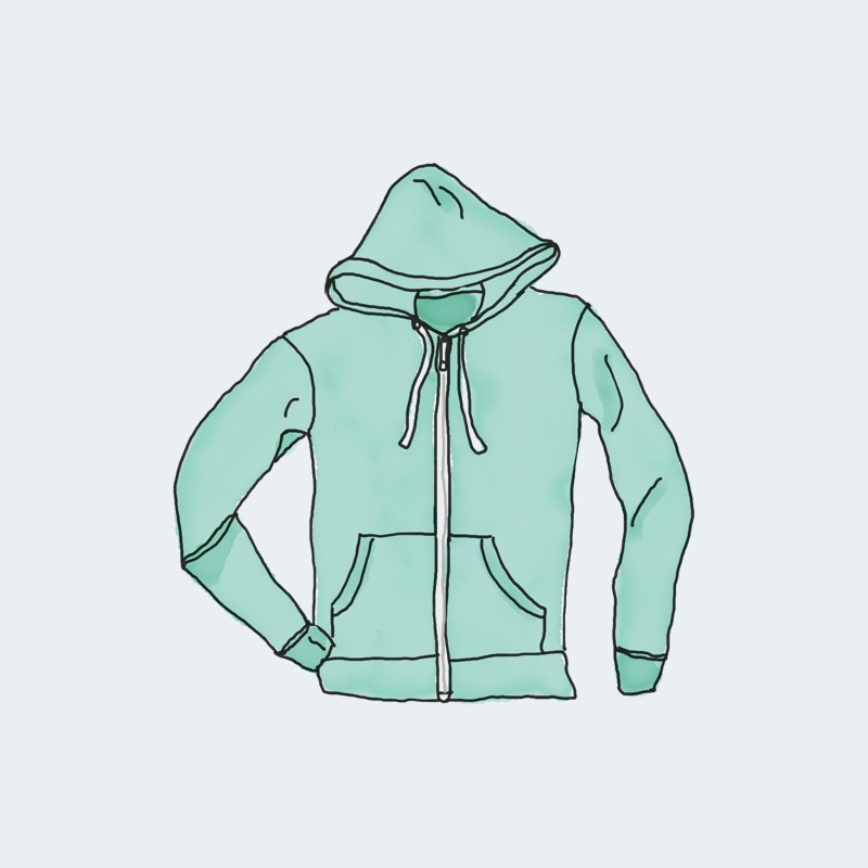 Hoodie with Zipper 80 kg